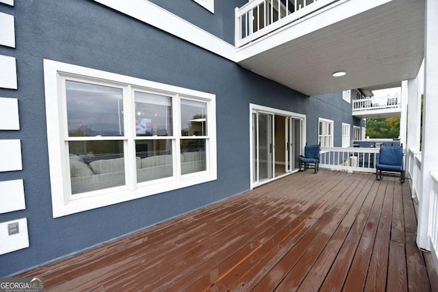 view of wooden terrace