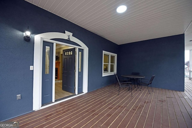 view of deck