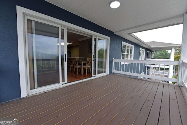 view of deck