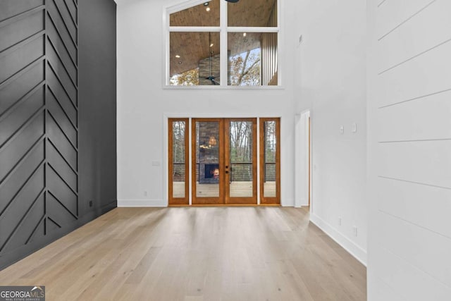 interior space with french doors