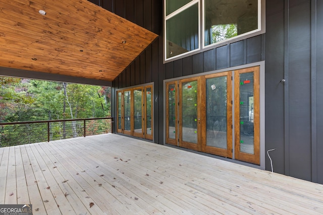 view of wooden terrace