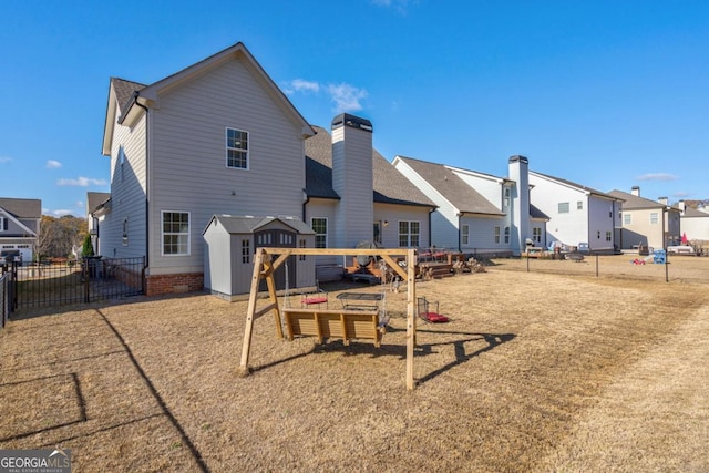 view of rear view of property