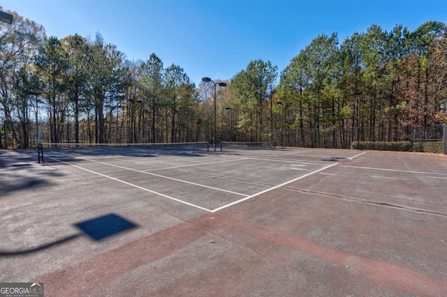 view of tennis court