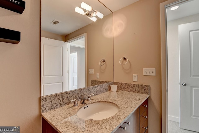 bathroom featuring vanity