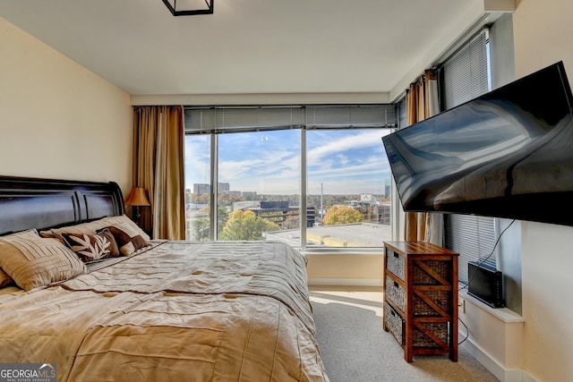 bedroom featuring carpet flooring