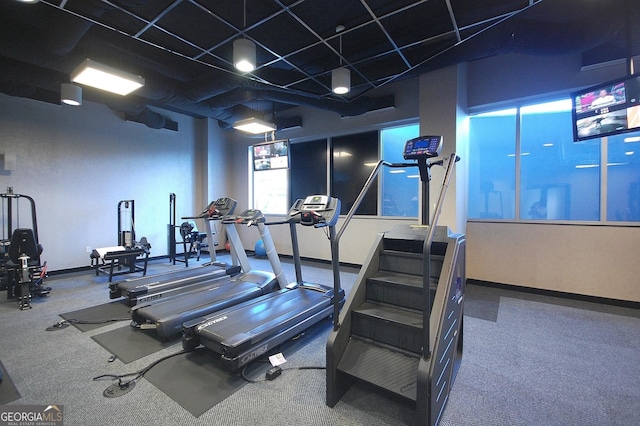 view of workout area