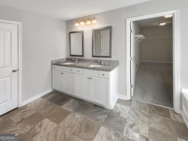 bathroom with vanity