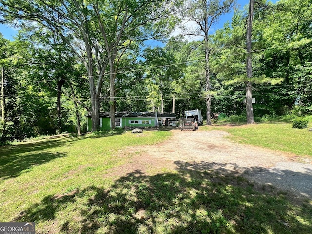 202 Hayes St, Villa Rica, GA 30180 - view of grassy yard featuring dirt driveway