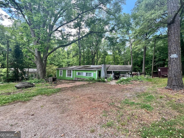 202 Hayes St, Villa Rica, GA 30180 - view of front facade featuring a carport