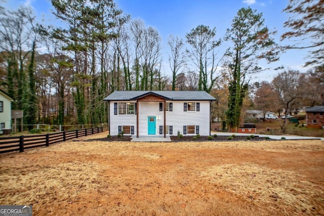 view of split foyer home