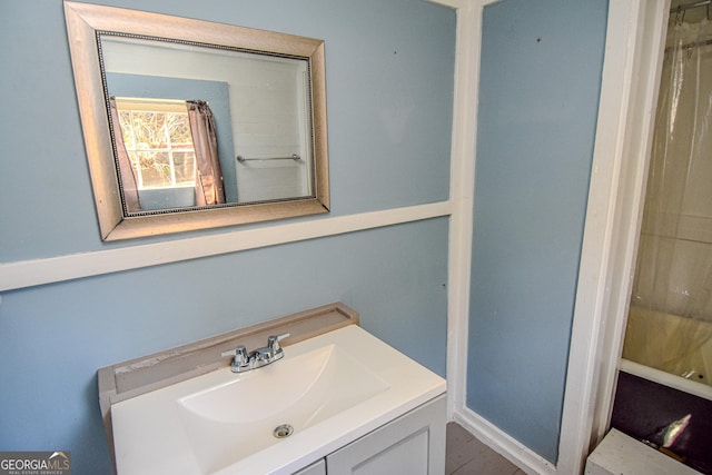 bathroom with vanity