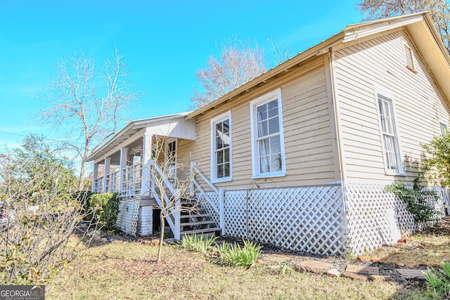 view of front facade with a porch