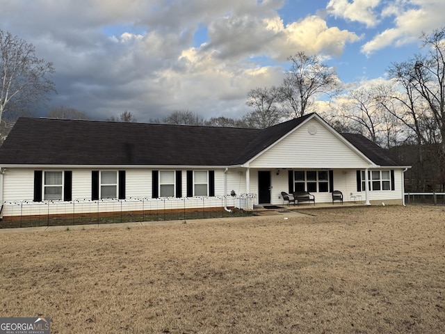 view of ranch-style home