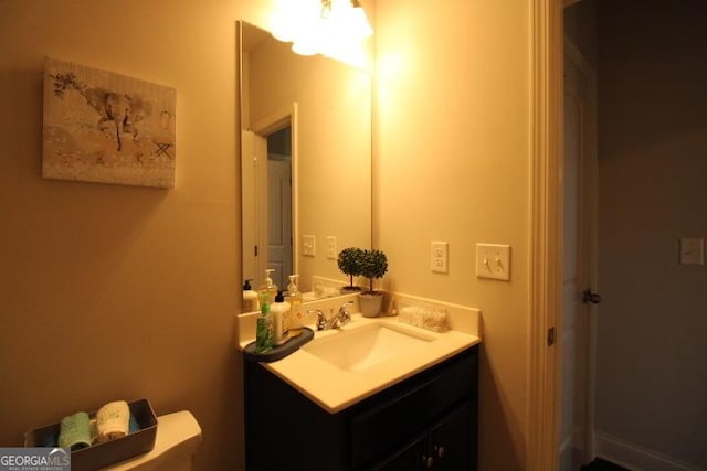 bathroom featuring vanity