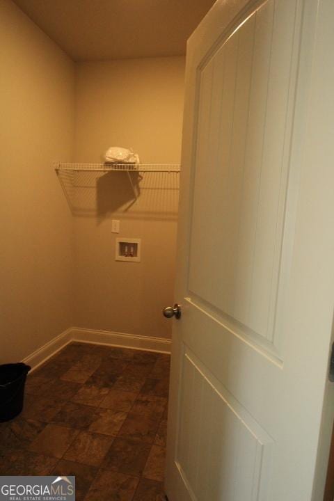 washroom with washer hookup