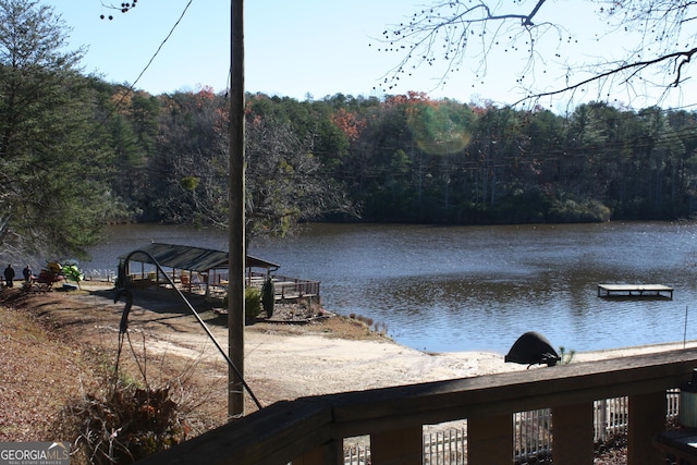 view of water feature