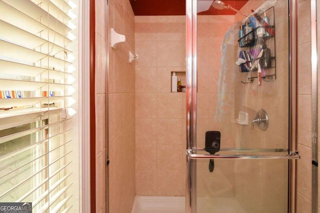 bathroom with walk in shower