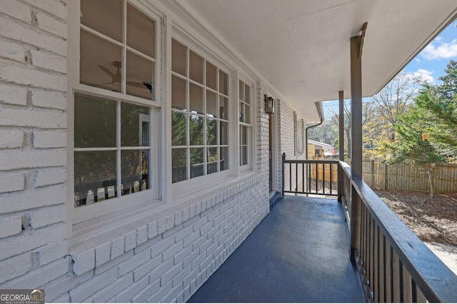 view of balcony