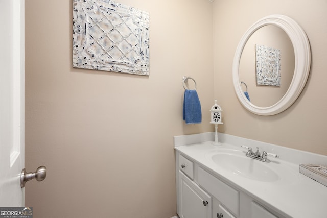 bathroom featuring vanity