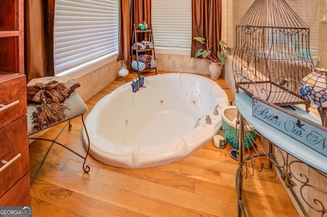 bathroom with a bathtub