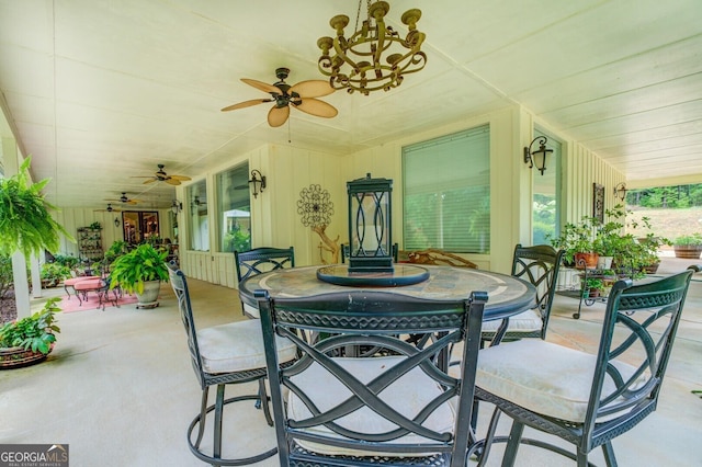 view of patio featuring covered porch