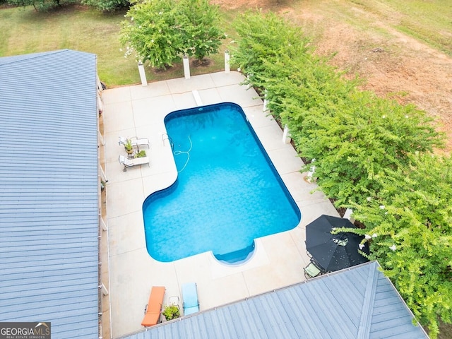 view of pool