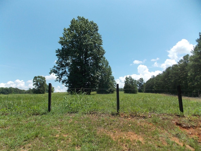 view of landscape featuring a rural view