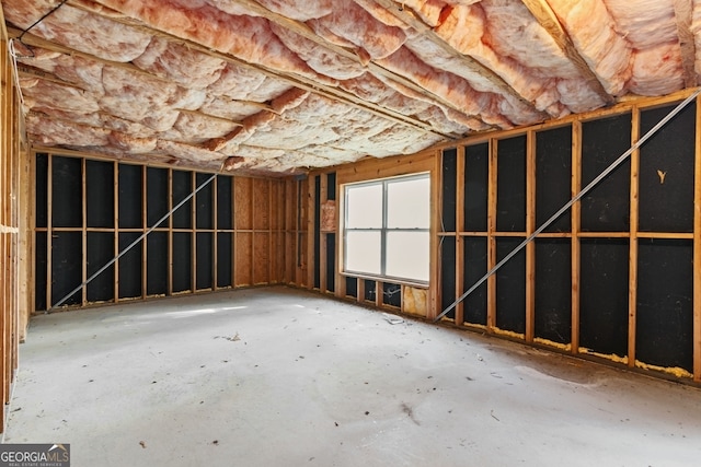 miscellaneous room with concrete flooring