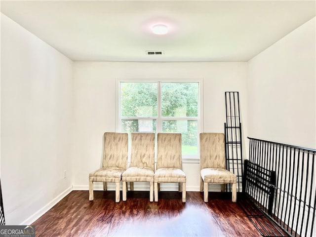 unfurnished room featuring dark hardwood / wood-style floors