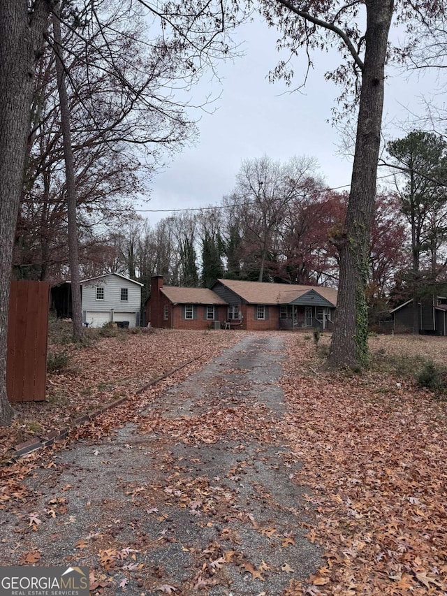 view of ranch-style house