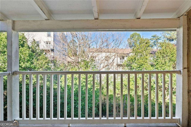 view of balcony