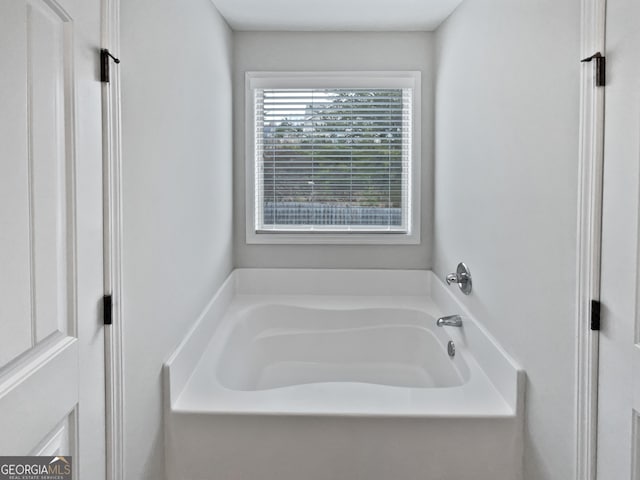 bathroom with a bathing tub