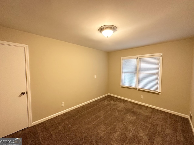 view of carpeted empty room