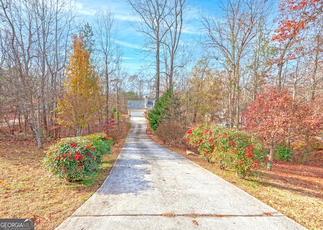 view of road