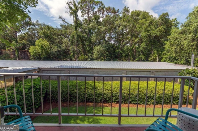 view of balcony