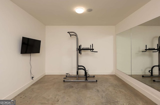 view of exercise room