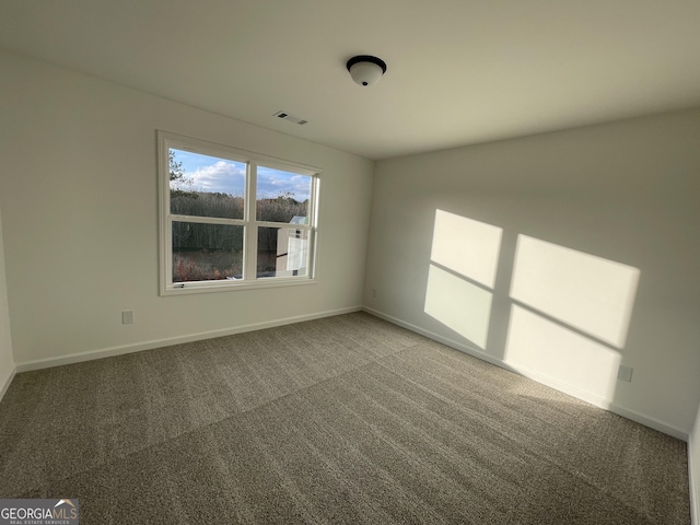 view of carpeted empty room