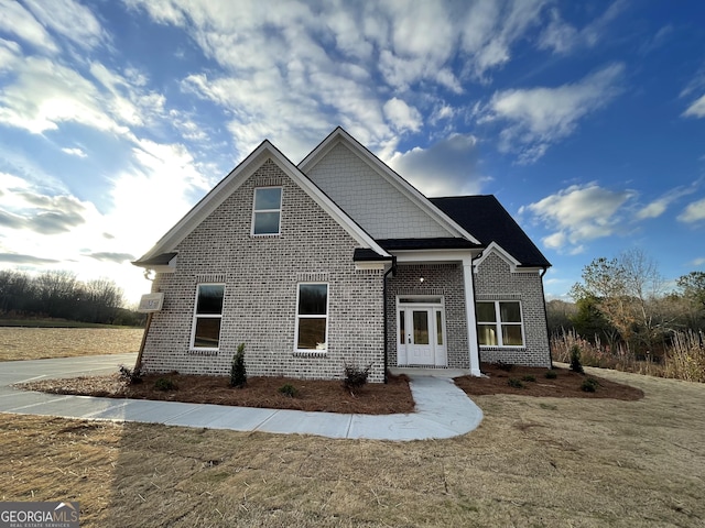 view of front of house featuring french doors