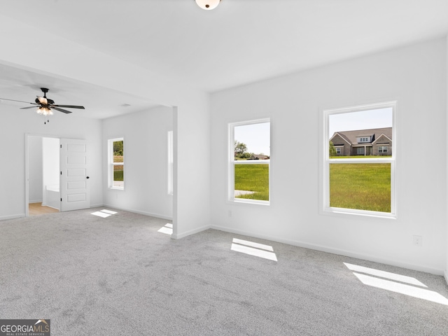 1215 White Oak Way, Griffin, GA 30224 - carpeted empty room featuring baseboards and ceiling fan