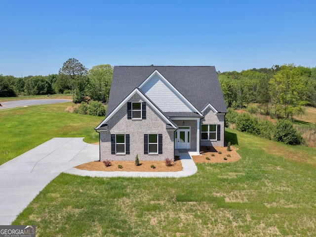 1215 White Oak Way, Griffin, GA 30224 - view of front of home featuring a front lawn and brick siding