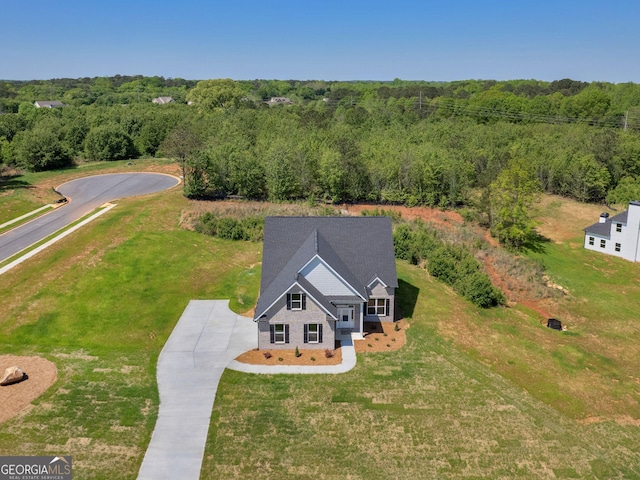 1215 White Oak Way, Griffin, GA 30224 - view from above of property featuring a forest
