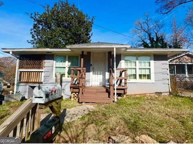 view of bungalow-style house