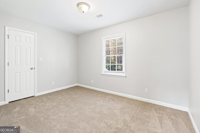 view of carpeted empty room