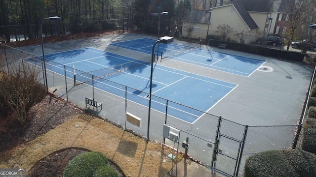 view of tennis court