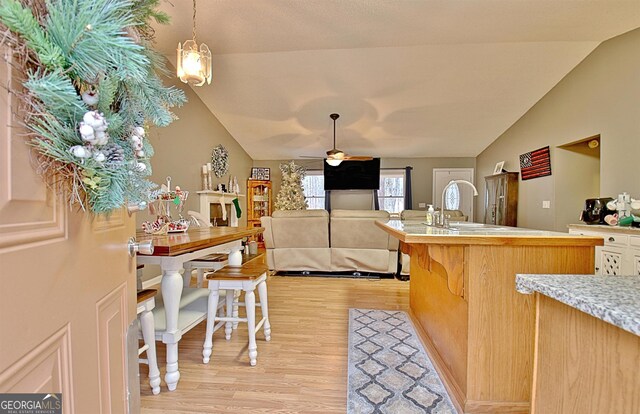 2020 Moore Rd, Moreland, GA 30259 - interior space featuring a sink and ceiling fan