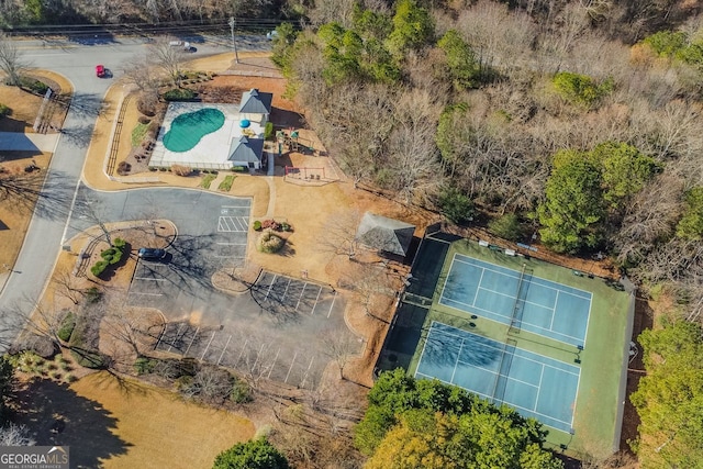 birds eye view of property