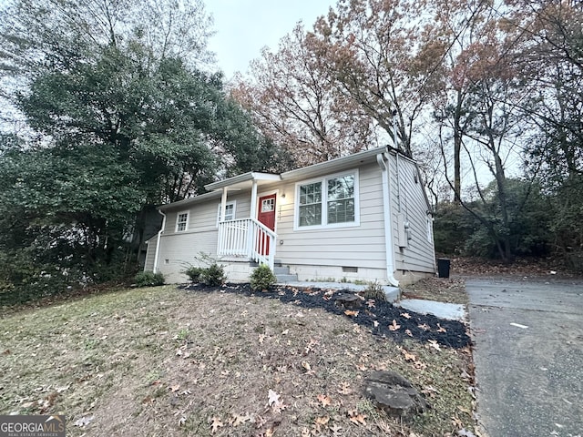 view of front of home