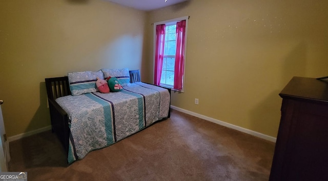 bedroom featuring carpet floors