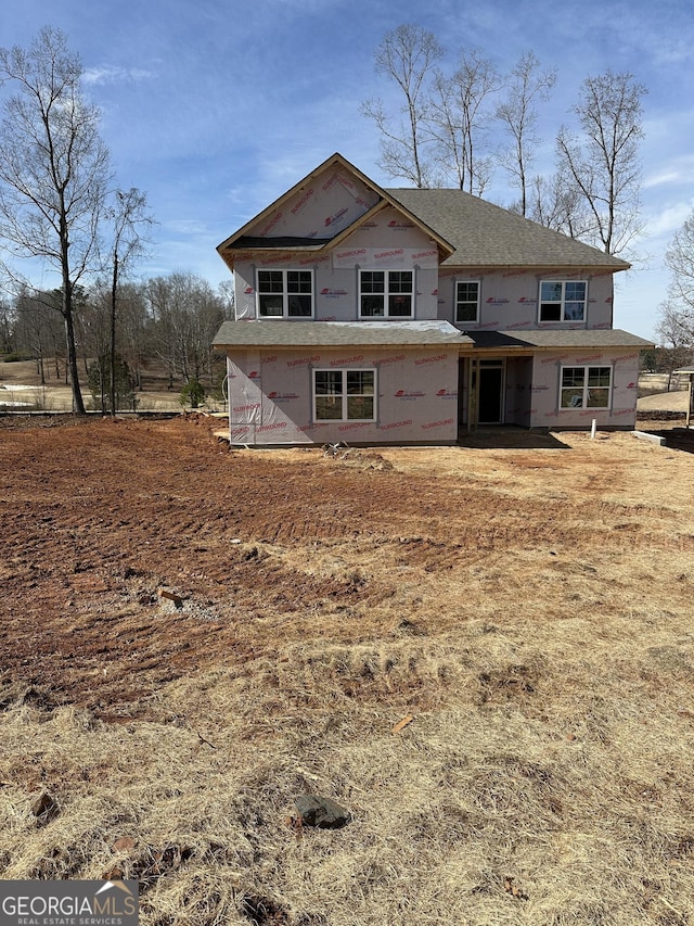 view of rear view of property