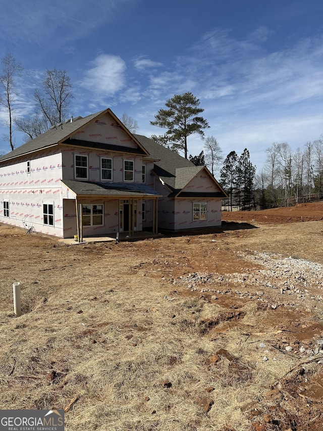 view of back of property